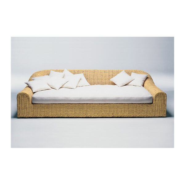 Fred Astaire Diwan - Einladendes 3-Sitzer Rattan Sofa für zeitloses Lounging