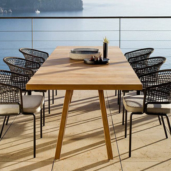 Gartenmöbel-Set aus Aluminium und Rope-Seilgeflecht - TOP-Trend