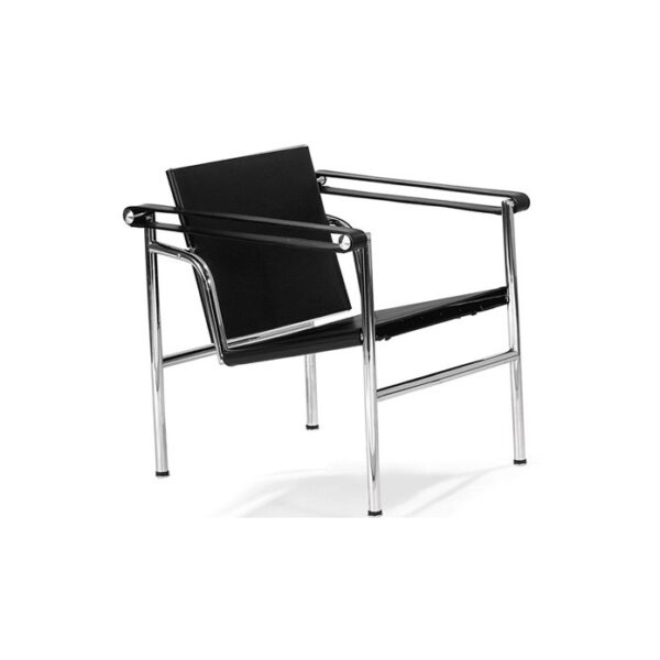 LC1 Basculant Sling Chair, Kernleder