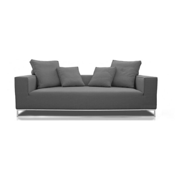 3-Sitzer Sofa Hommage an Rodolfo Dordoni - Stoffbezug & Chromgestell