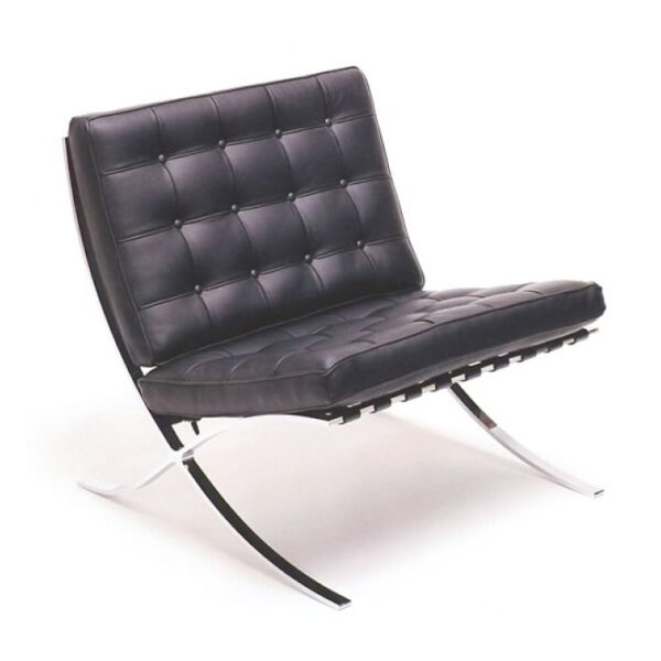 Barcelona Chair - Leder-Chrom Sessel von Mies van der Rohe 1929